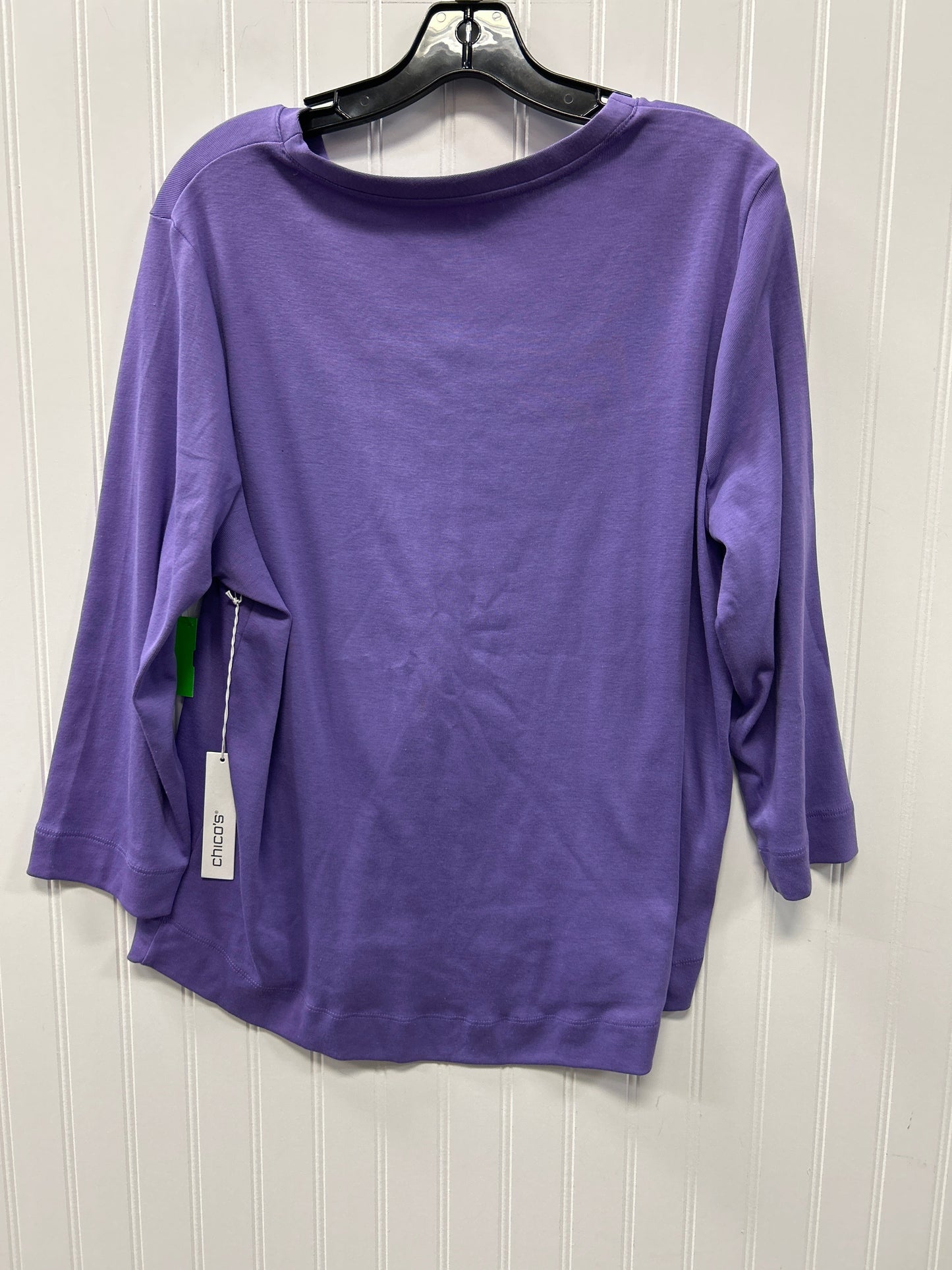Top Ls By Chicos In Purple, Size:Xl