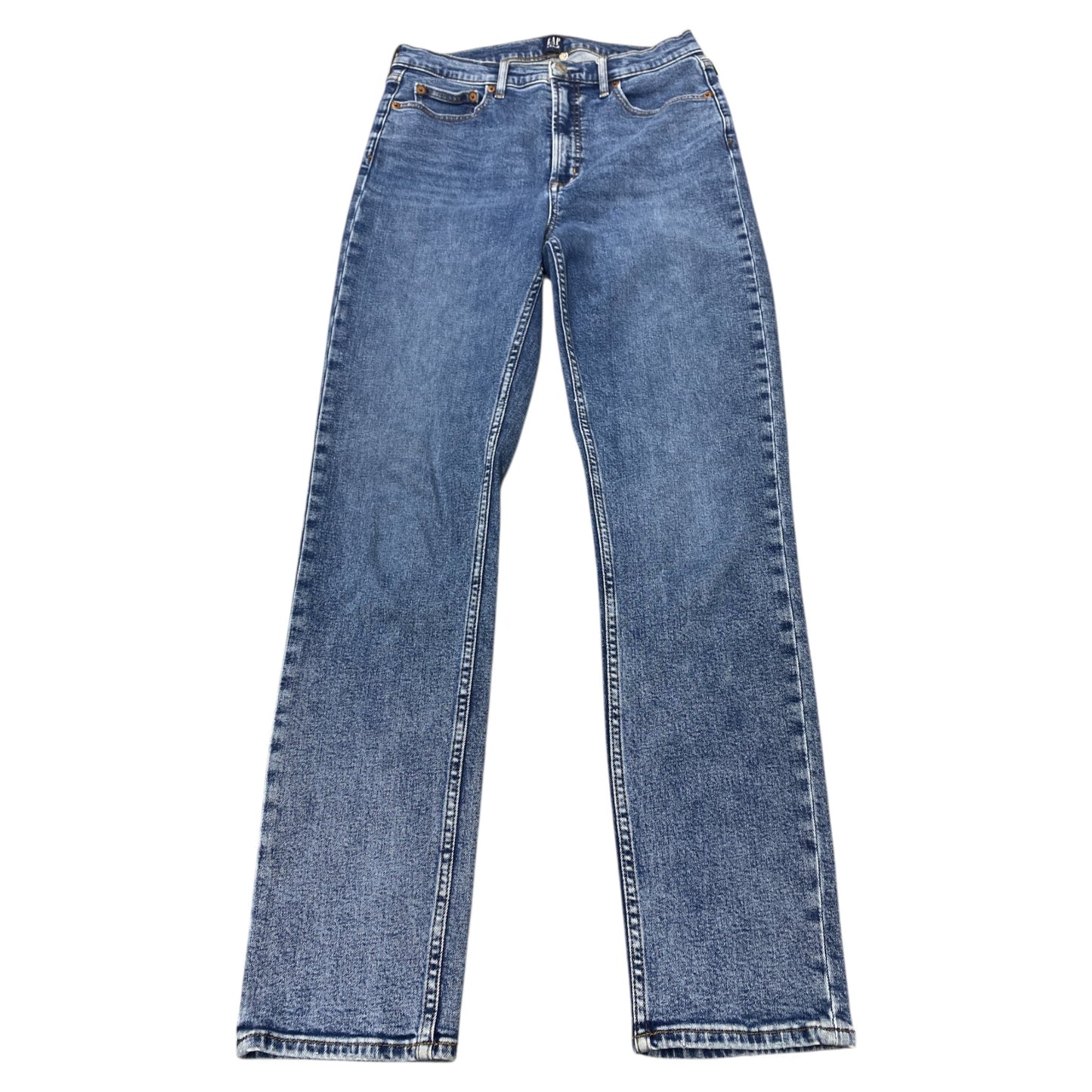 Jeans Straight By Gap In Blue Denim, Size:10L