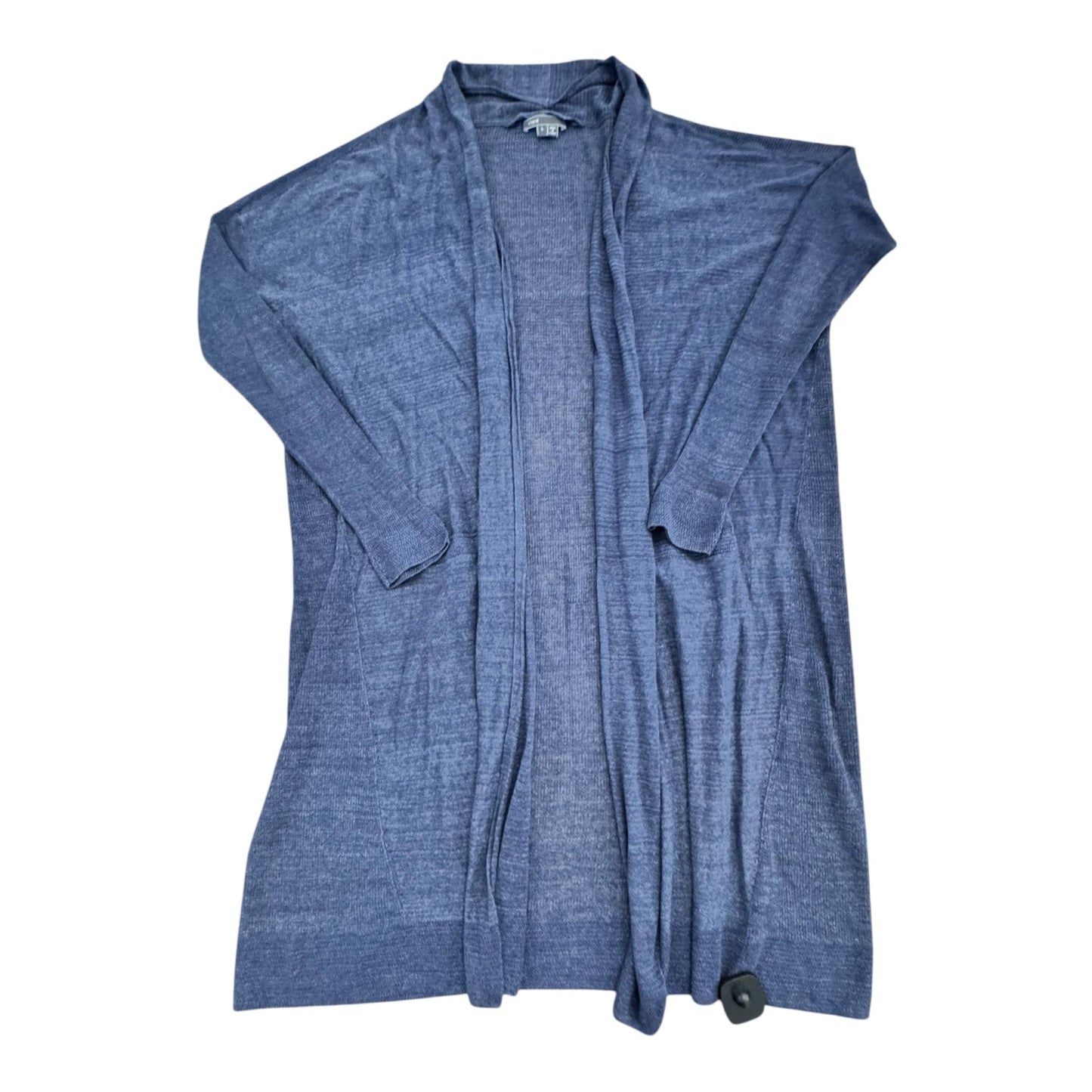 Sweater Cardigan Designer By Vince In Blue, Size:L
