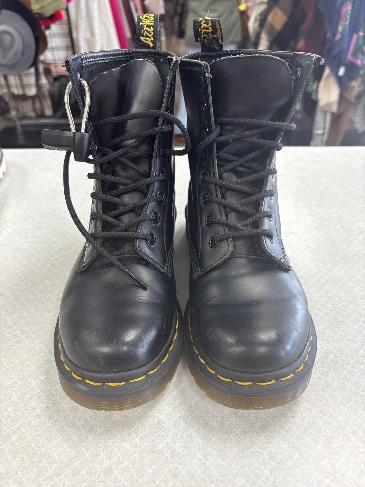 BOOTS COMBAT by DR MARTENS In BLACK, Size: 6
