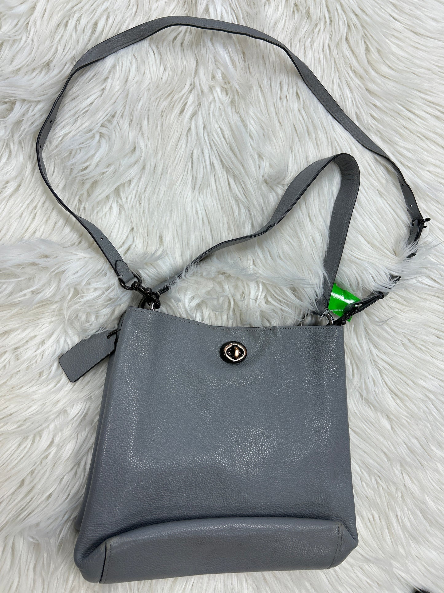 Handbag Designer By Coach In Grey, Size:Large