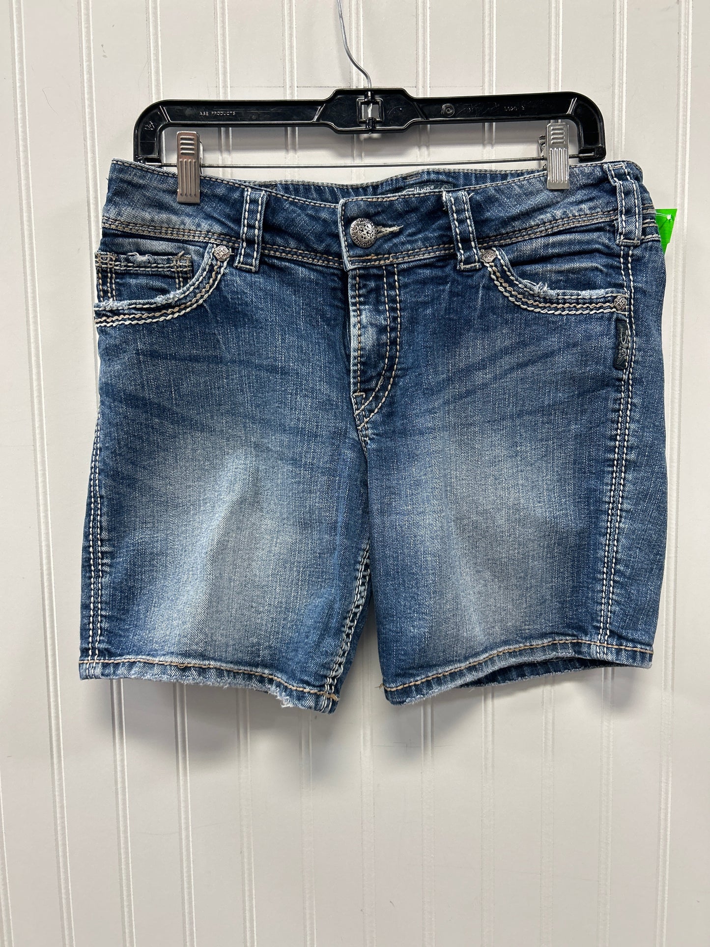 Shorts By Silver In Blue Denim, Size:10