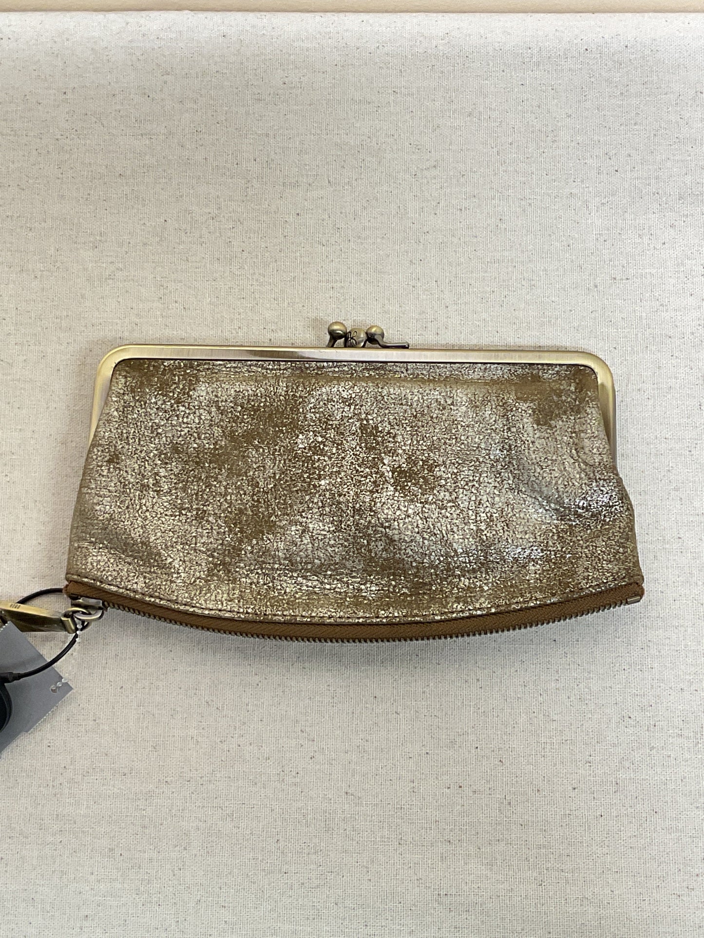 Wallet By Hobo Intl In Brown & Gold, Size:Medium