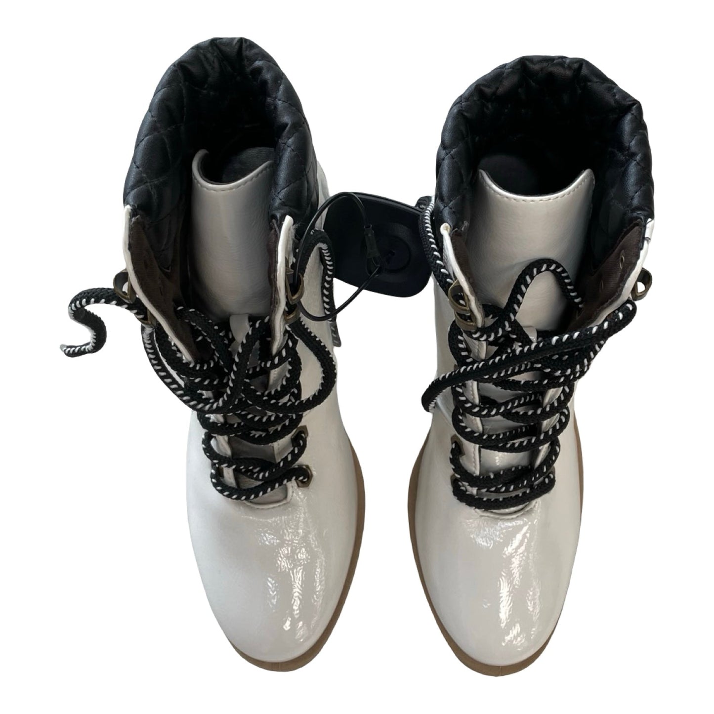 Boots Ankle Heels By Qupid In Black & Cream