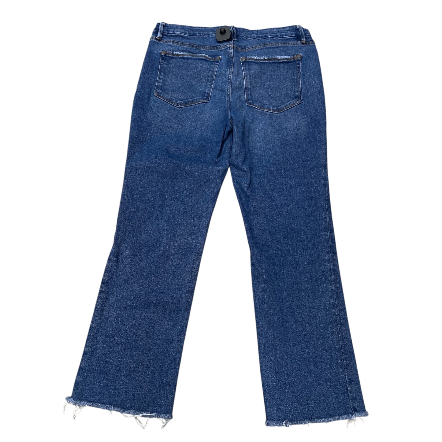 Jeans Straight By Good American In Blue Denim, Size:12