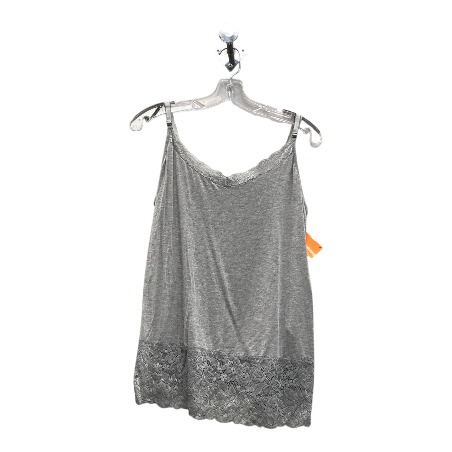 Top Sleeveless Basic By Lane Bryant In Grey, Size:Xl