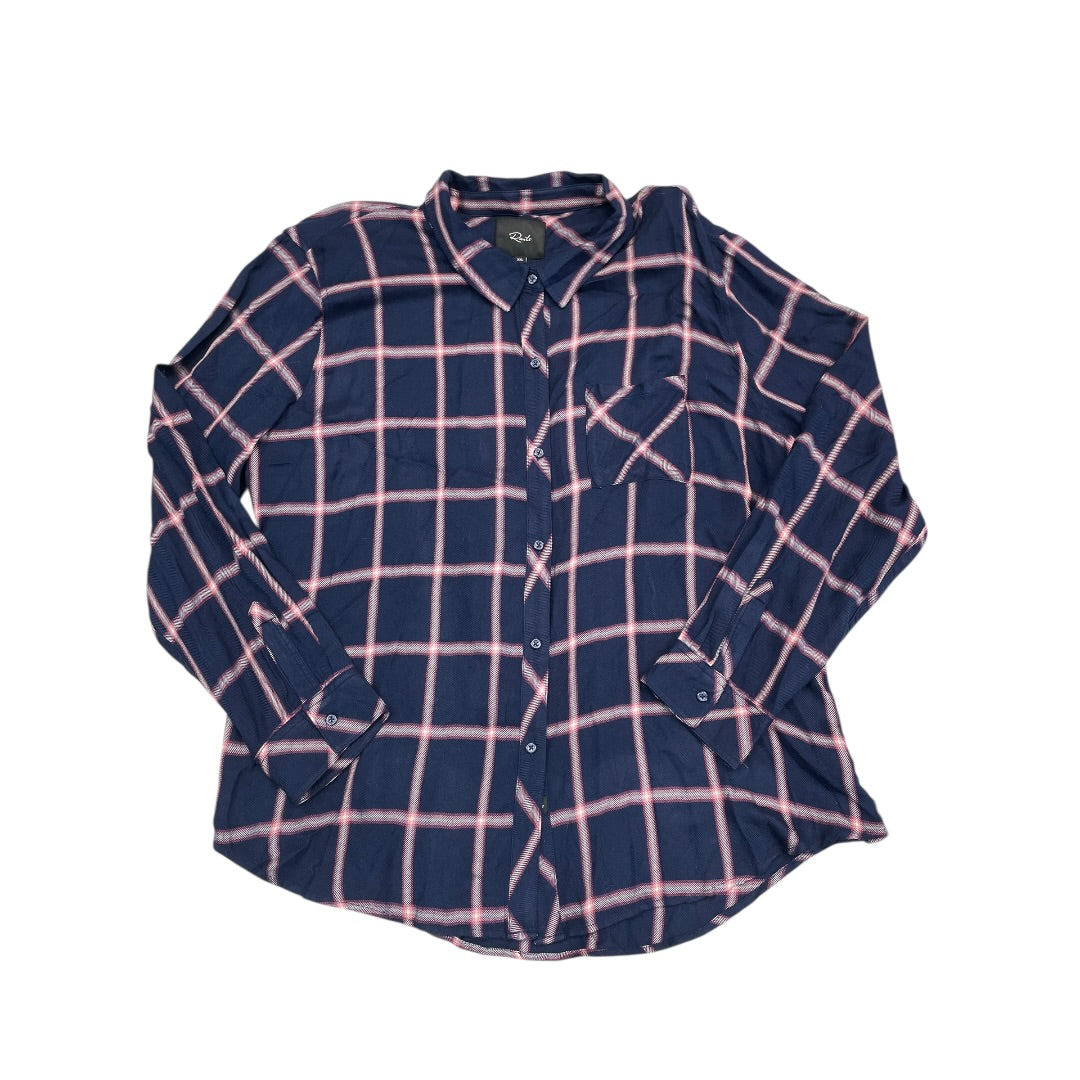 Top Ls By Rails In Plaid Pattern, Size:Xxl