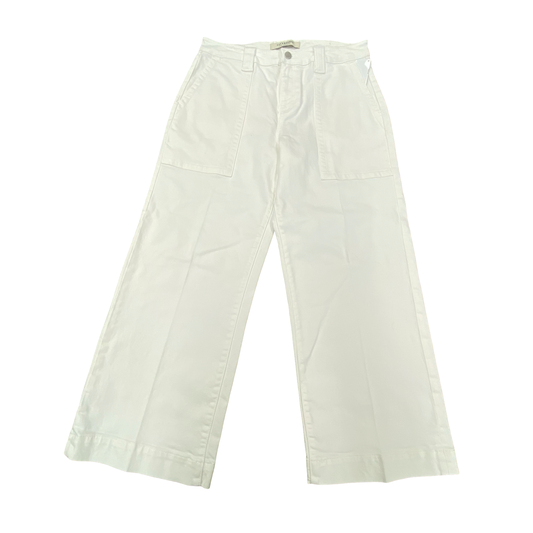 Jeans Wide Leg By Liverpool In White, Size:6