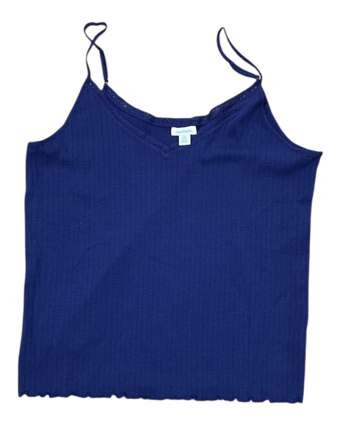 Top Cami By Sundance In Blue, Size:1X