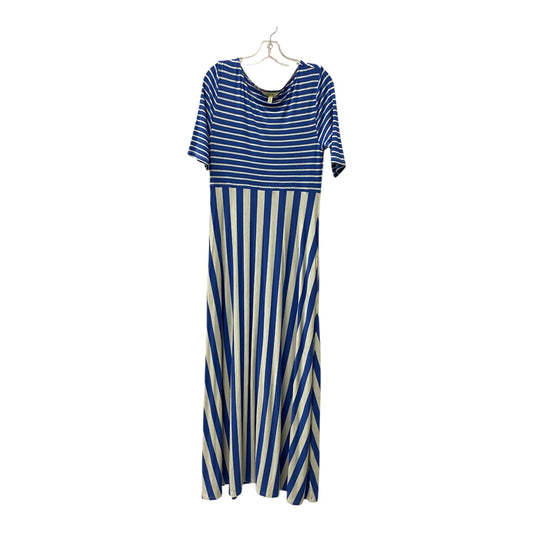Dress Casual Maxi By Matilda Jane In Blue & White, Size:M