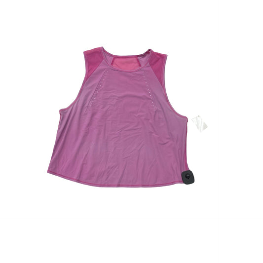 Athletic Tank Top By Lululemon In Purple, Size:M