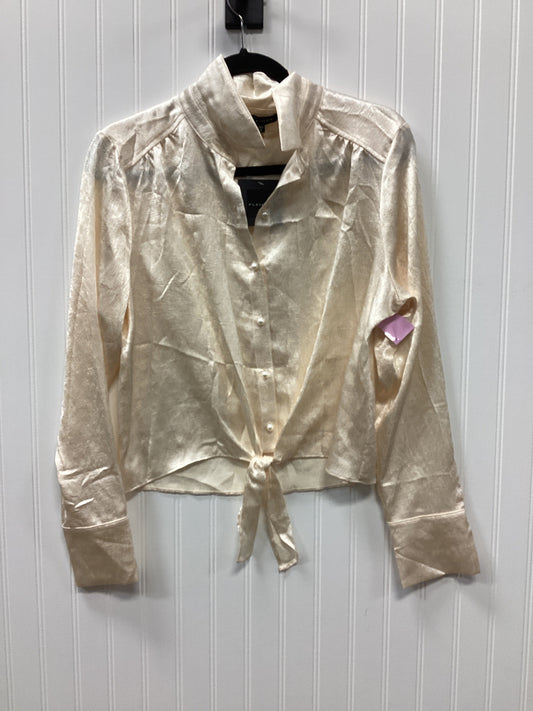 Blouse Ls By Pleione In Cream, Size:M