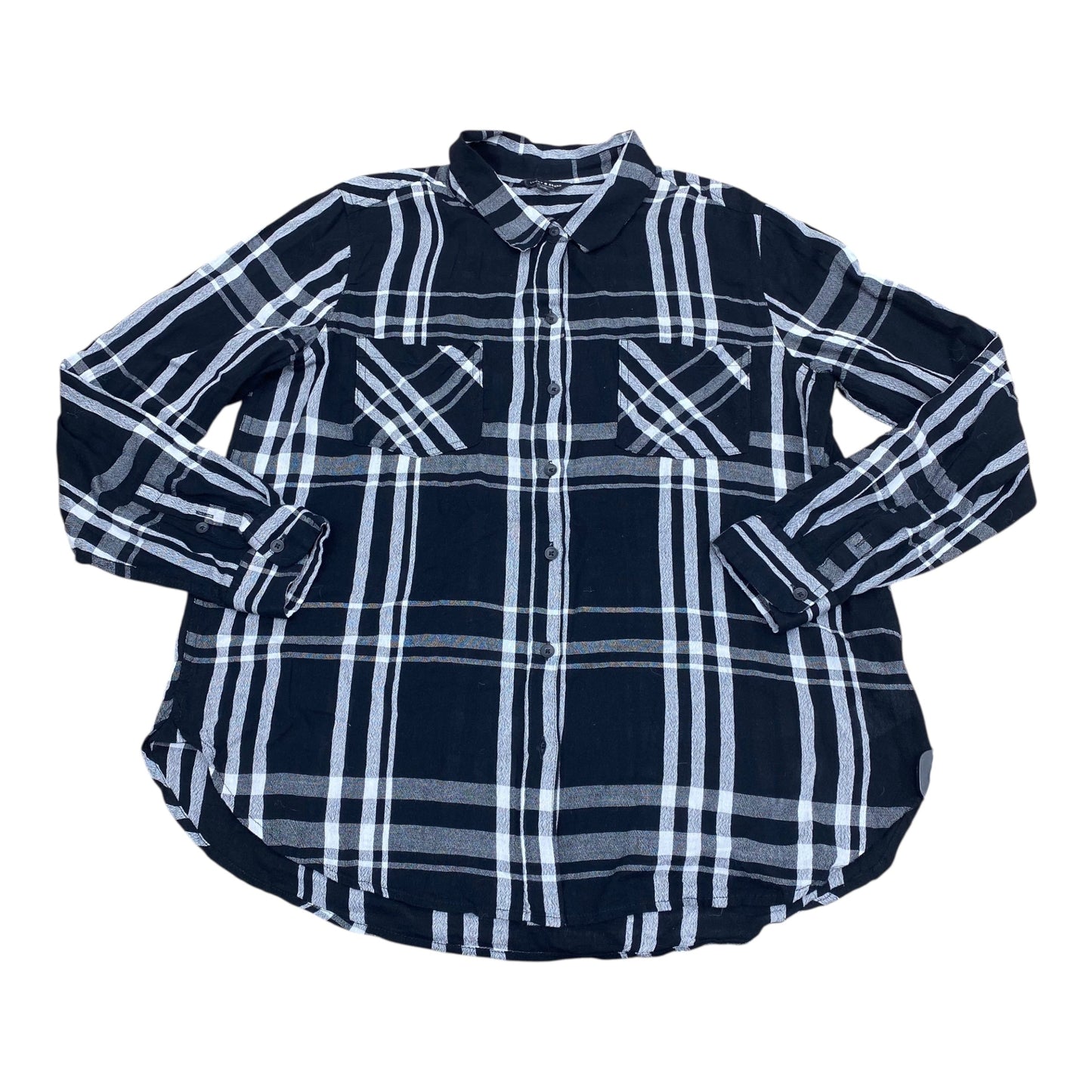 Top Ls By Lucky Brand In Black & White, Size:L