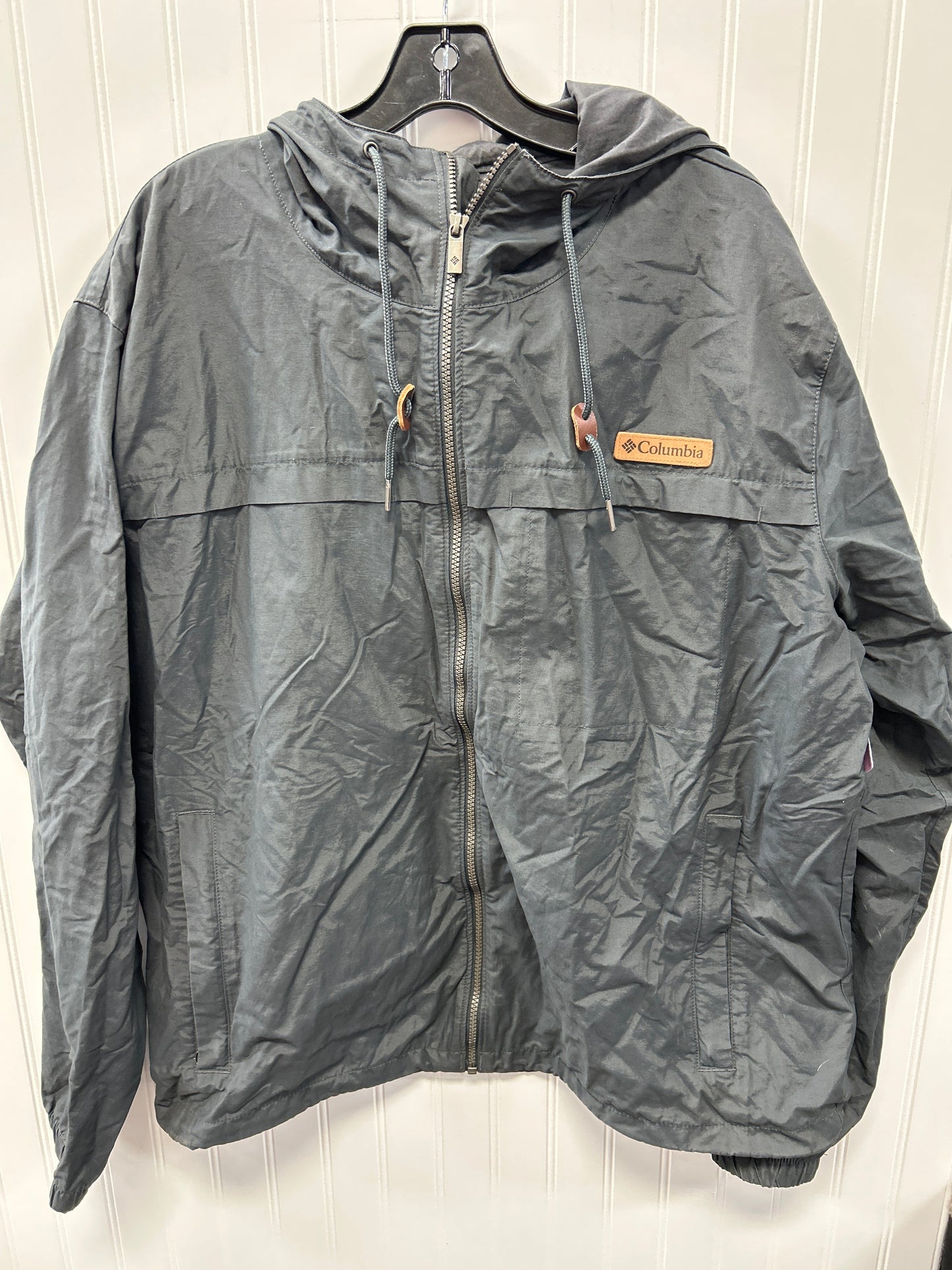 Athletic Jacket By Columbia In Grey, Size:Xl