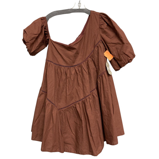 Dress Casual Short By Altard State In Brown, Size:M