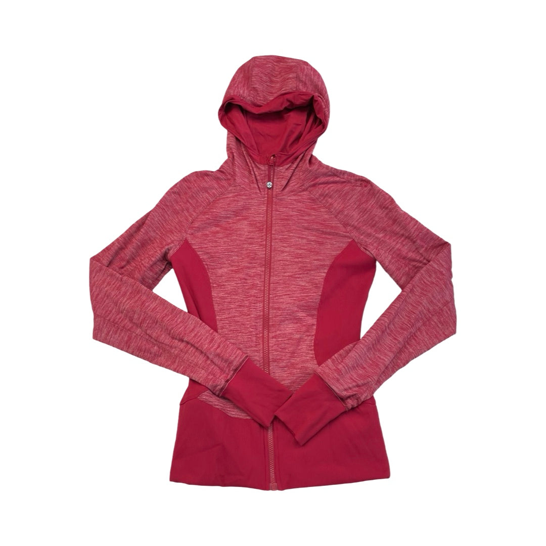 Athletic Jacket By Lululemon In Pink, Size:6