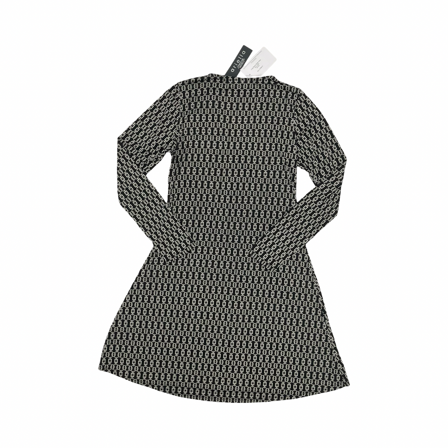 Dress Casual Short By Ariella In Black & Tan, Size:S
