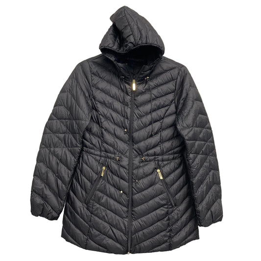 Coat Puffer & Quilted By Liz Claiborne In Black, Size:M