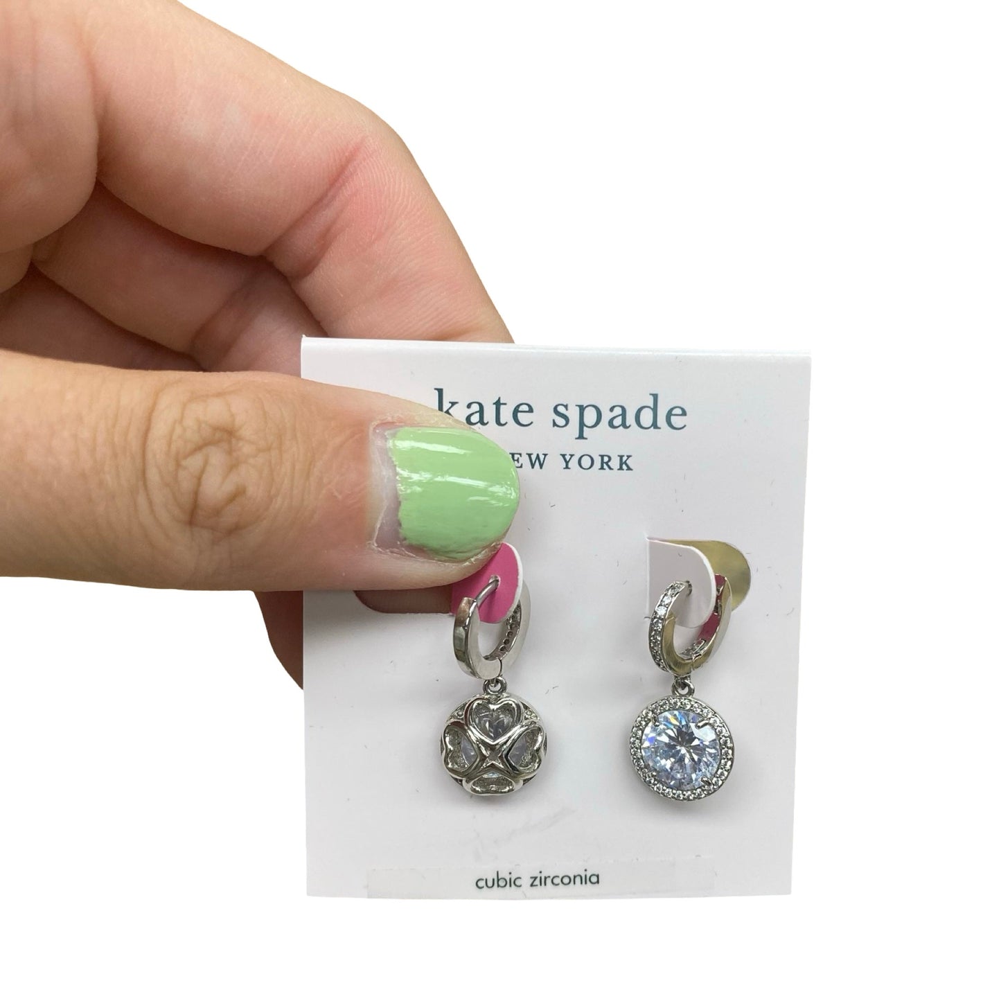 Earrings Designer By Kate Spade In Silver