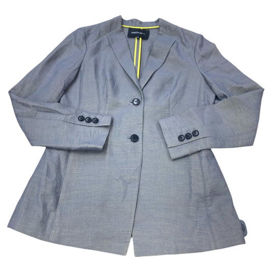 Blazer Designer By Lafayette 148 In Grey, Size:6