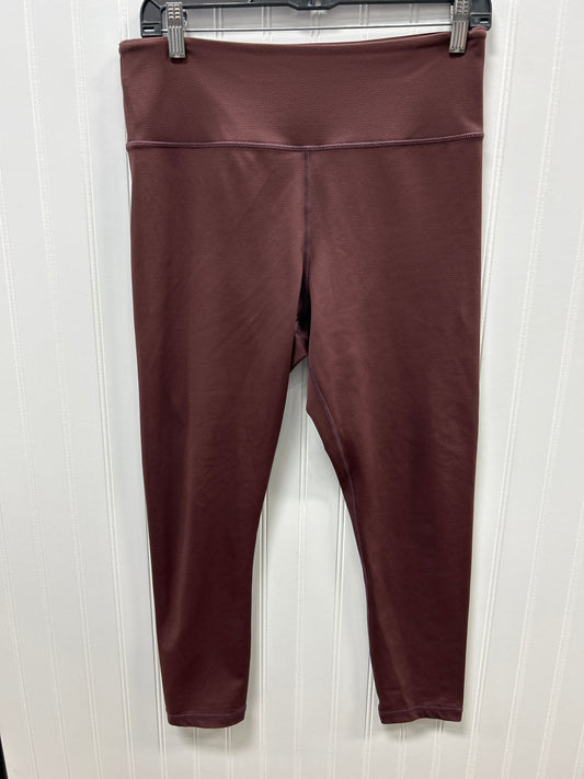 Athletic Leggings By Zyia In Brown, Size:12
