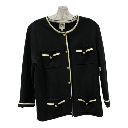 Cardigan By Anne Klein In Black, Size:S