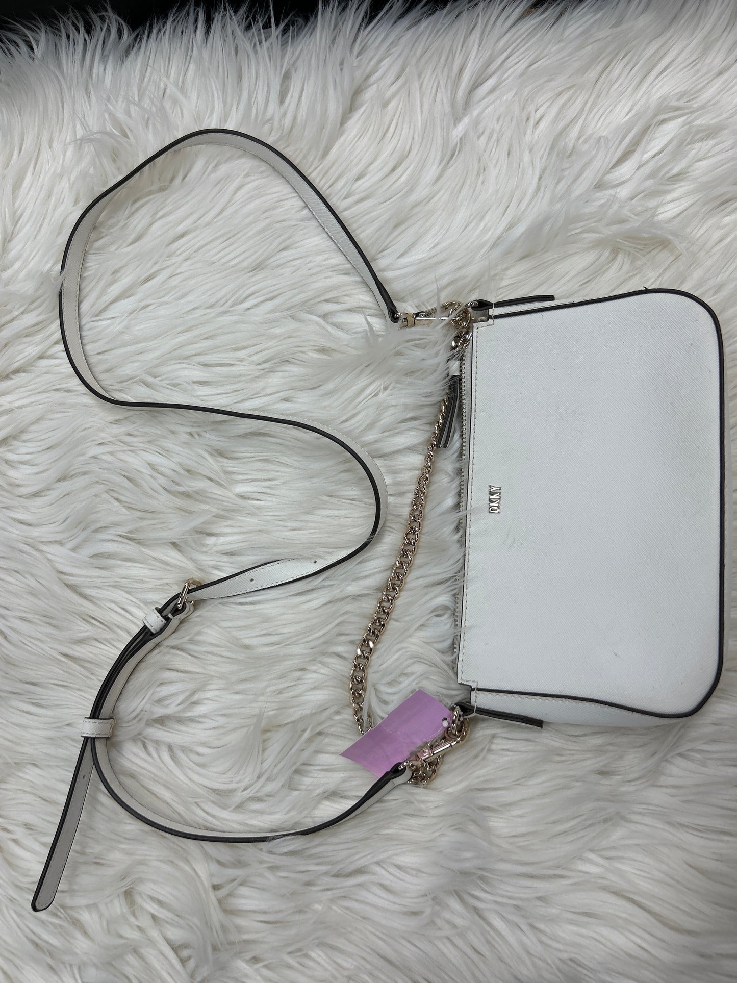 Crossbody By Dkny In White, Size:Small