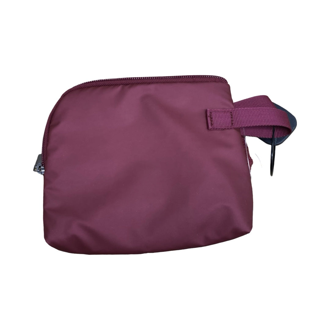 Makeup Bag By Clothes Mentor In Maroon, Size:Small