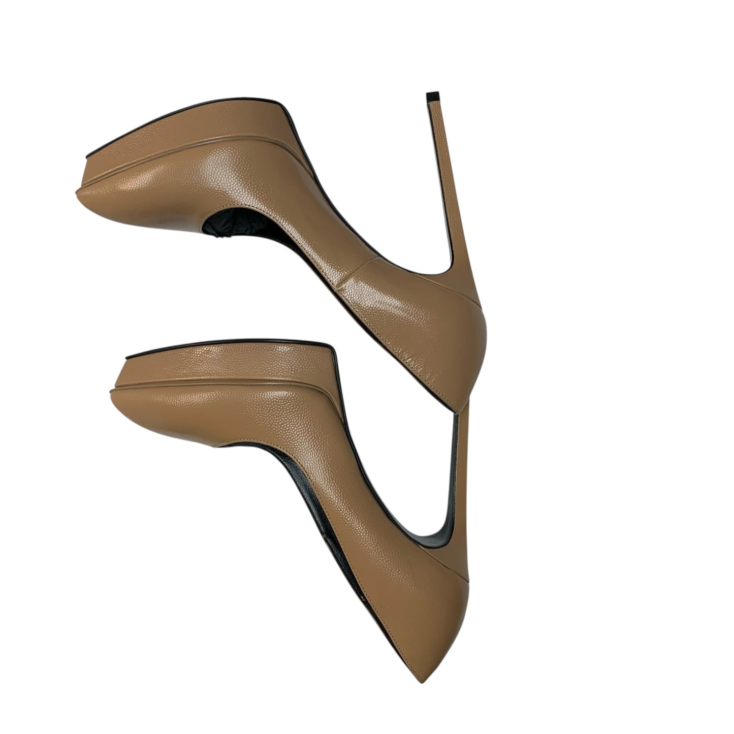 Shoes Luxury Designer By Yves Saint Laurent In Tan, Size: 6.5