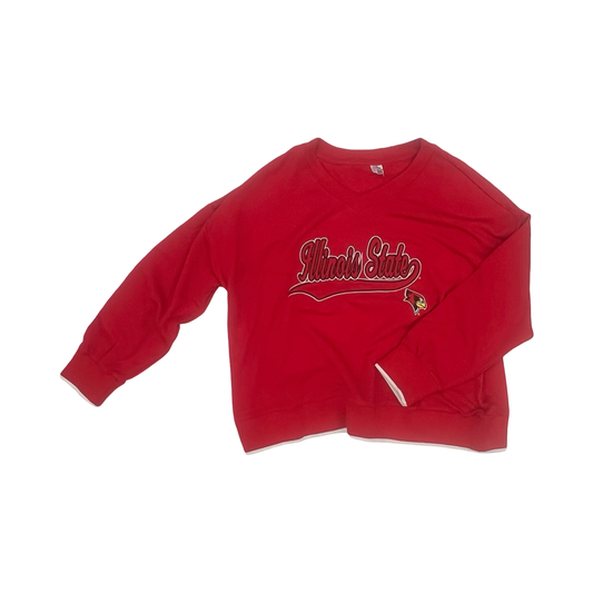 Athletic Sweatshirt Crewneck By Clothes Mentor In Red, Size:Xl