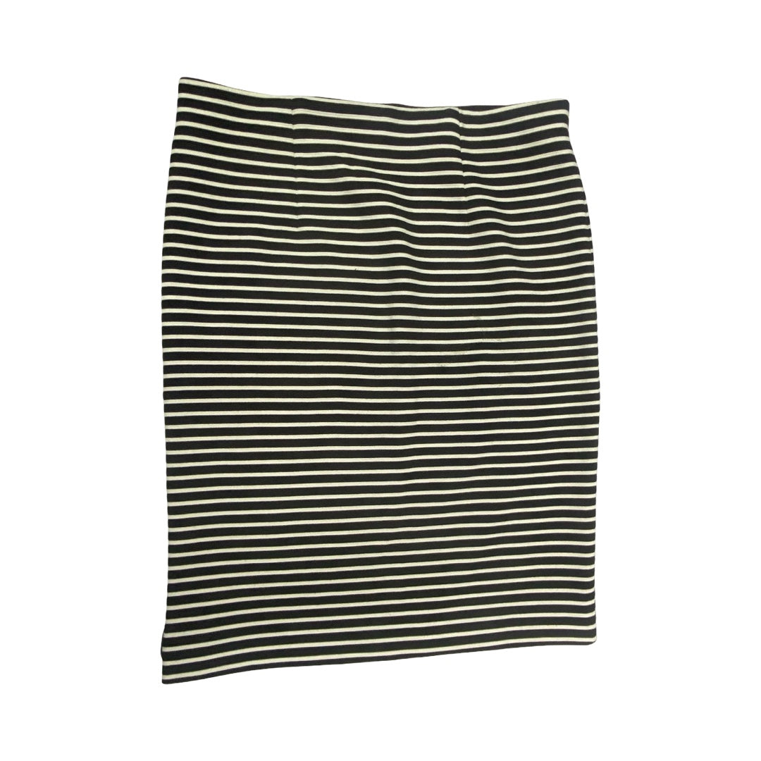 Skirt Midi By Loft In Black & White, Size:S