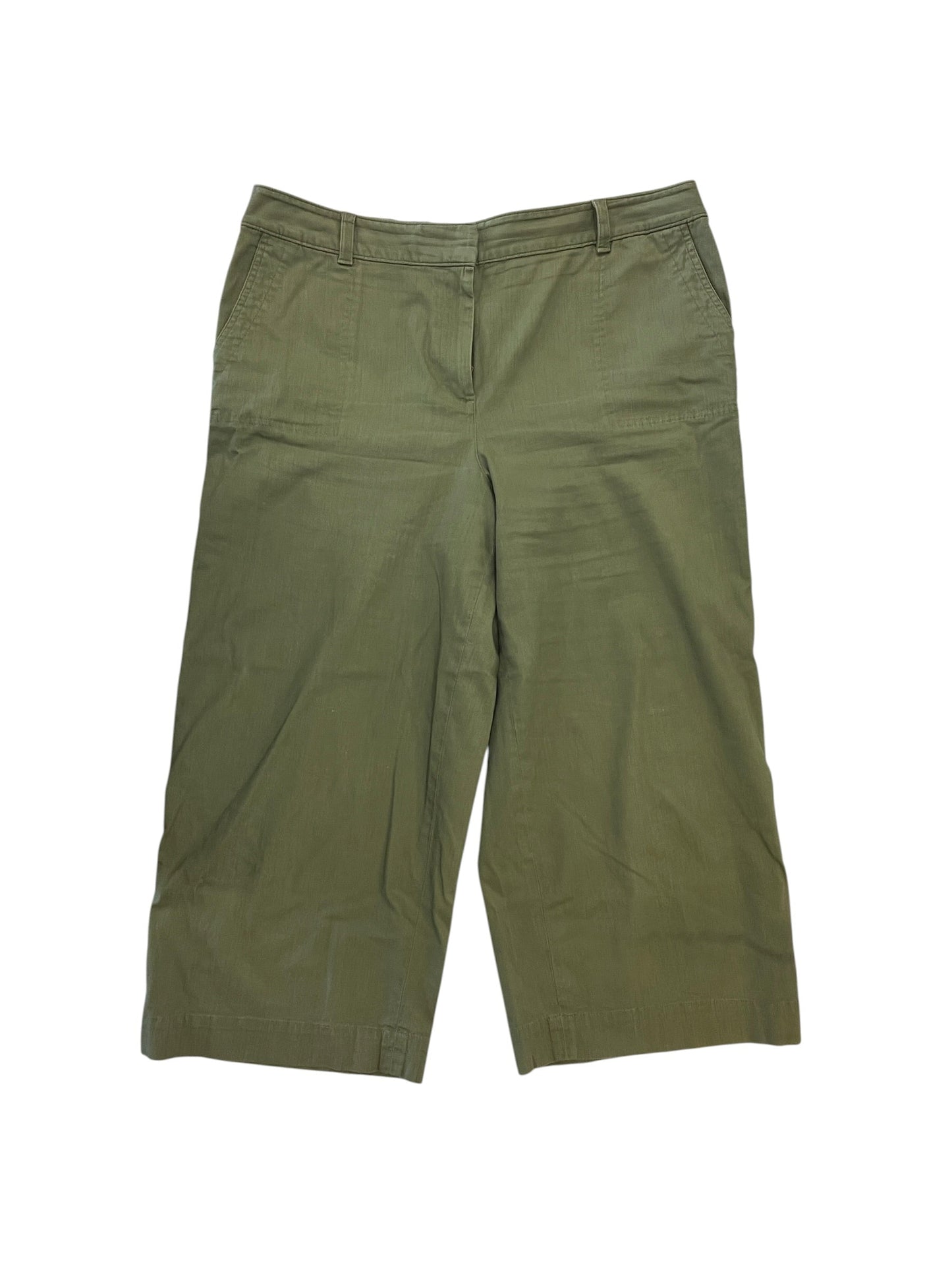 Pants Wide Leg By Talbots In Green, Size:Xxl