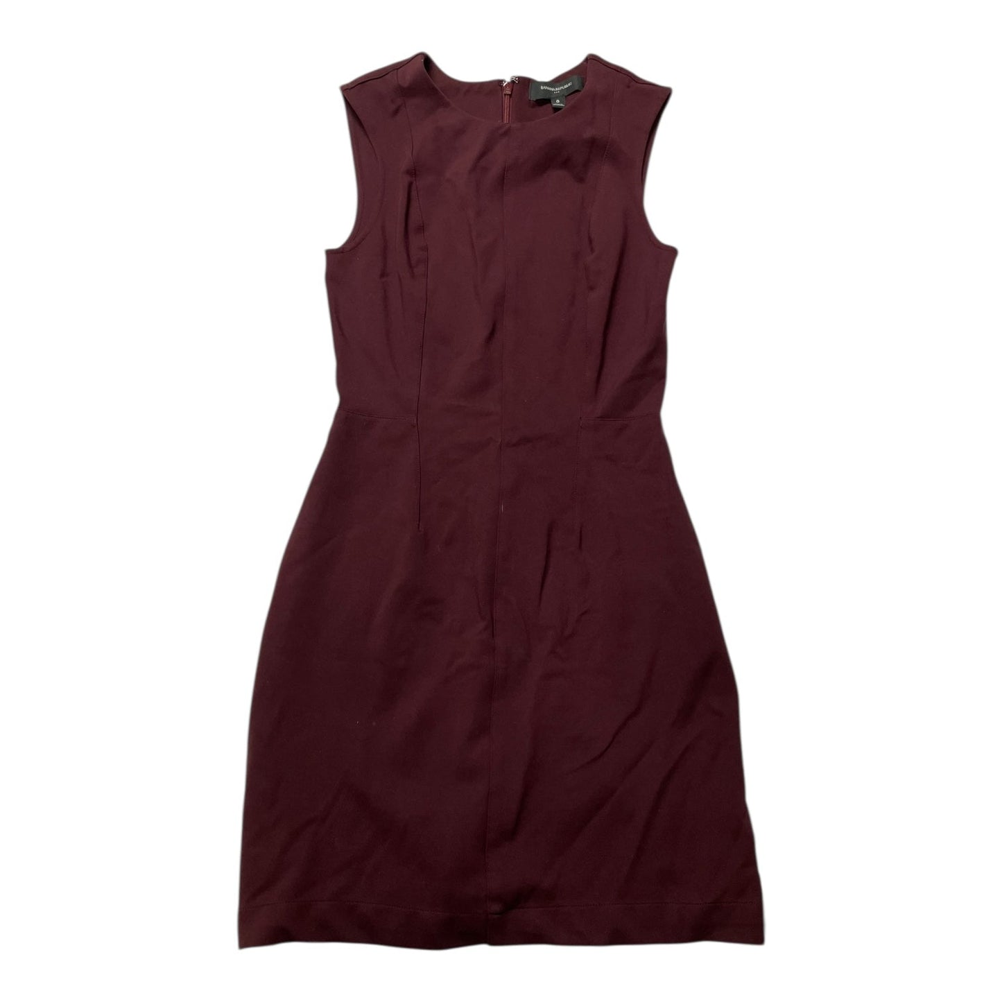 Dress Casual Midi By Banana Republic In Maroon, Size:0