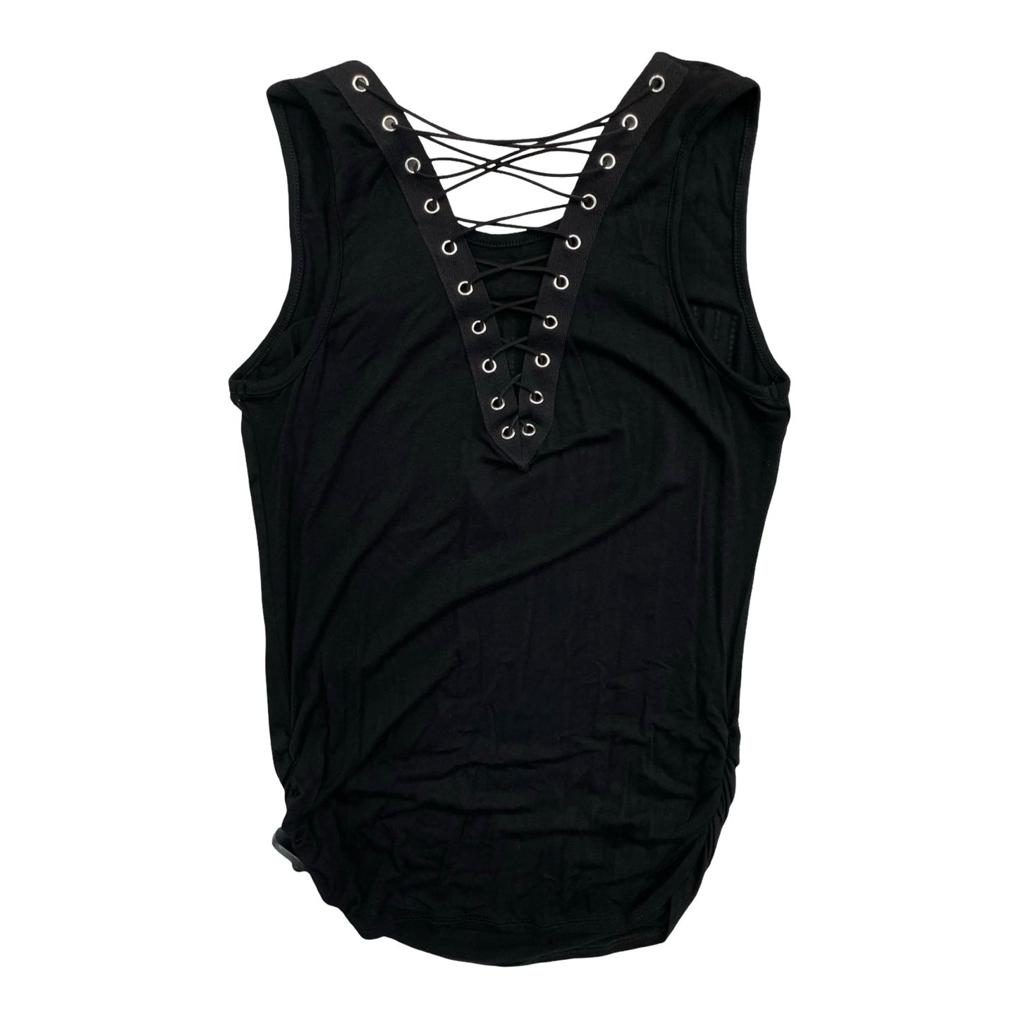 Top Sleeveless By Harley Davidson In Black & Silver, Size:M