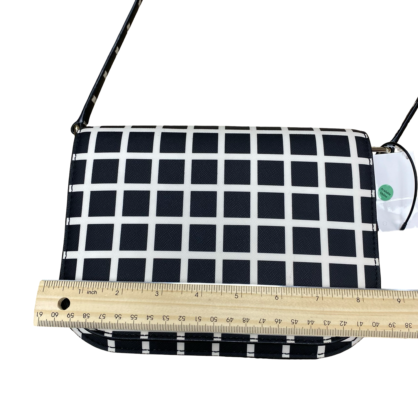 Handbag Designer By Kate Spade In Black & White, Size:Small