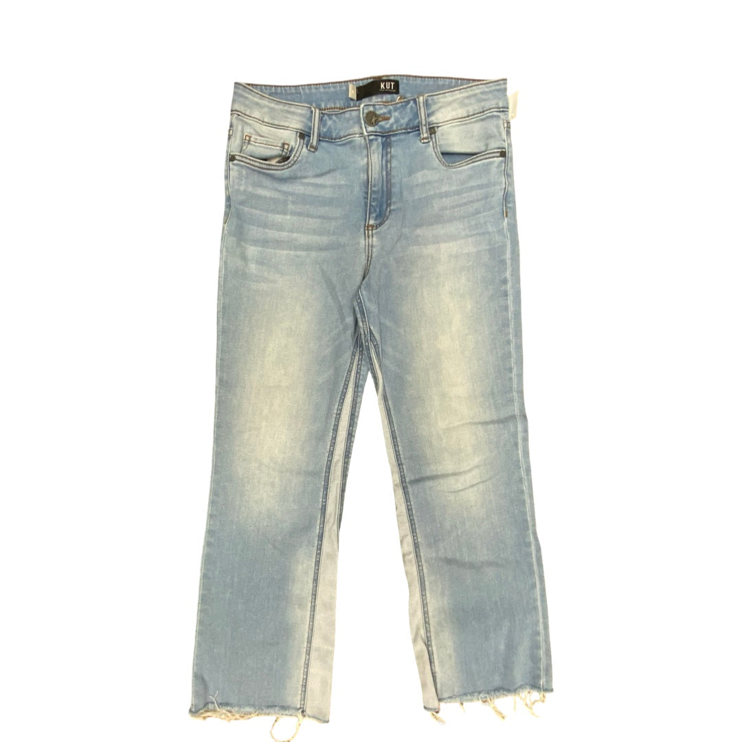 Jeans Flared By Kut In Blue Denim, Size:6