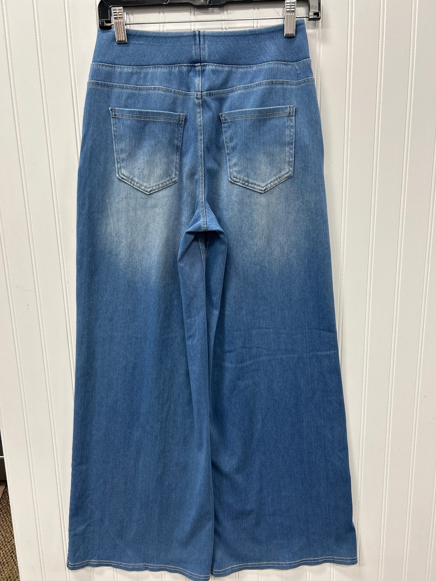 Jeans Wide Leg By Halara In Blue Denim, Size:S