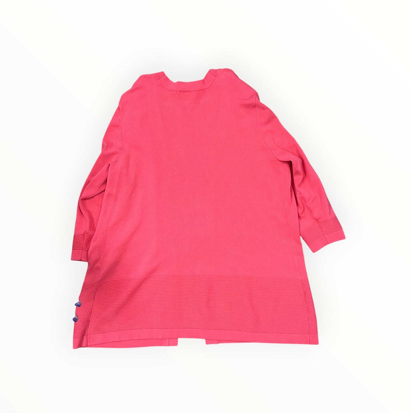 Cardigan By Christopher And Banks In Pink, Size:L