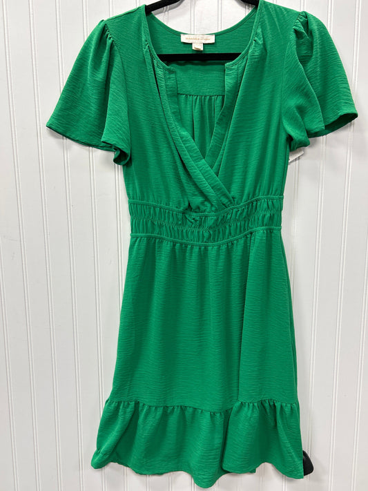 Dress Casual Midi By Monteau In Green, Size:S