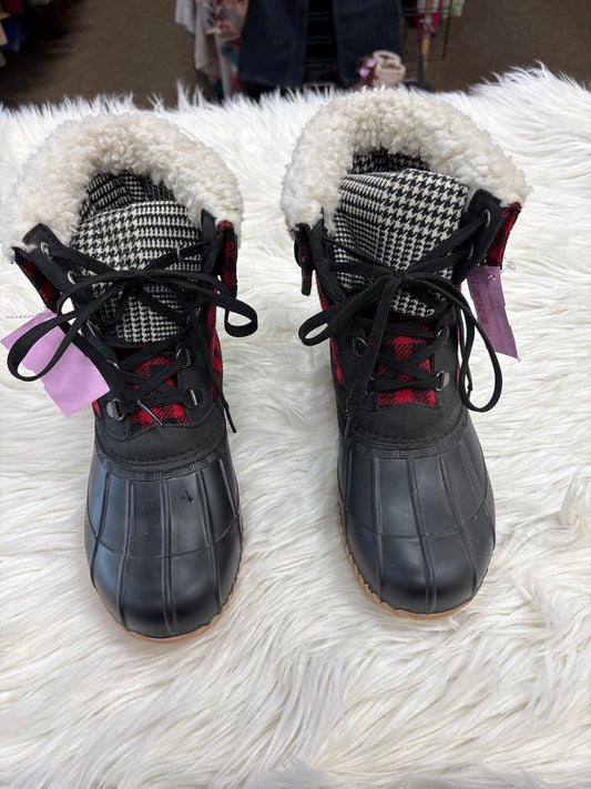 Boots Ankle Flats By Maurices In Red, Size:8.5