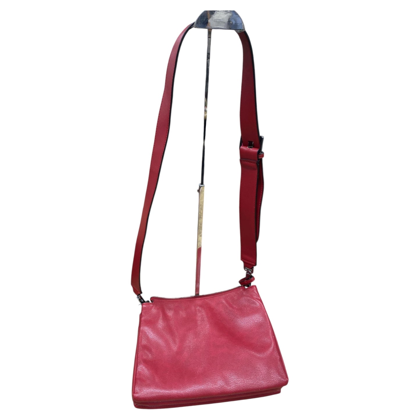 Handbag By Calvin Klein In Red, Size:Medium