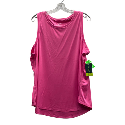 Athletic Tank Top By Tek Gear In Pink, Size:1X