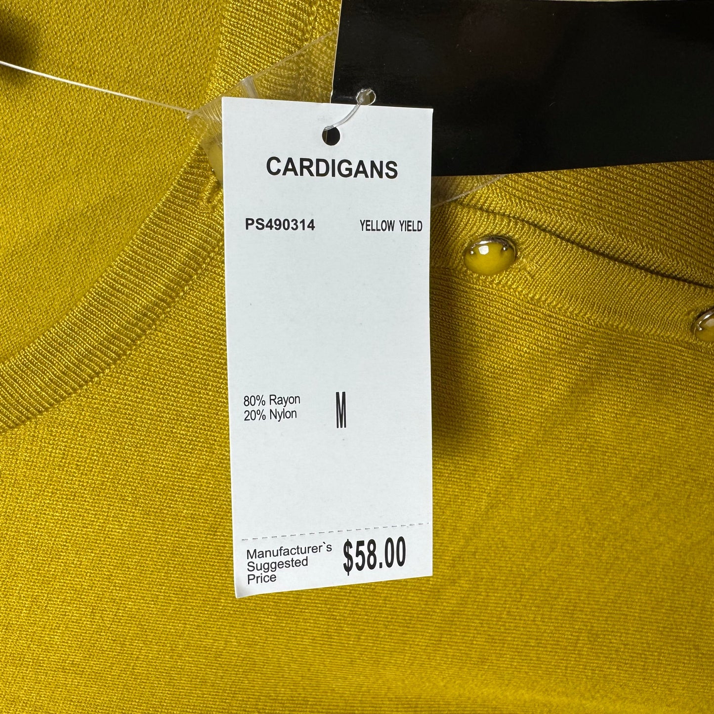 Sweater Cardigan By Premise Studio In Yellow, Size: M