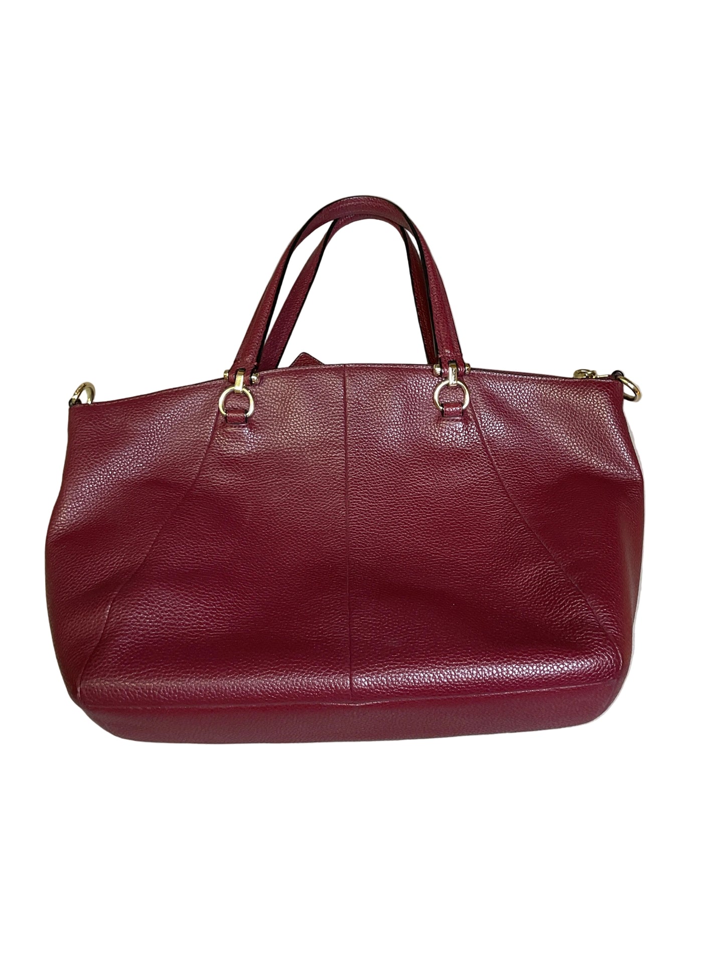 Handbag Designer By Coach In Purple, Size:Medium
