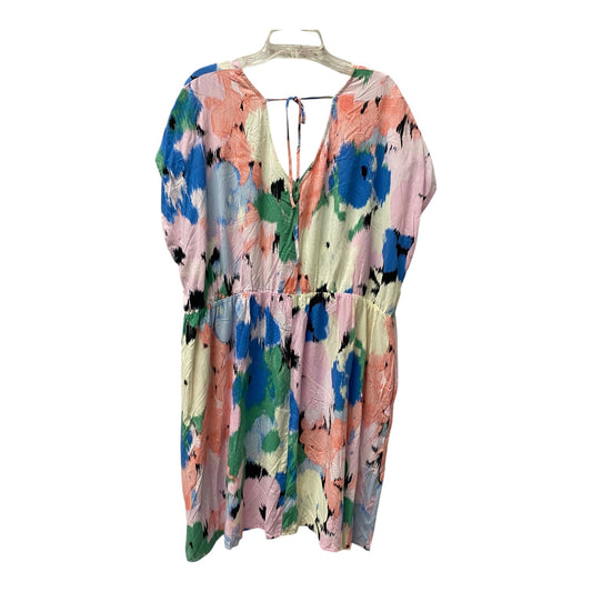 Dress Casual Short By Ava & Viv In Blue & Pink, Size:3