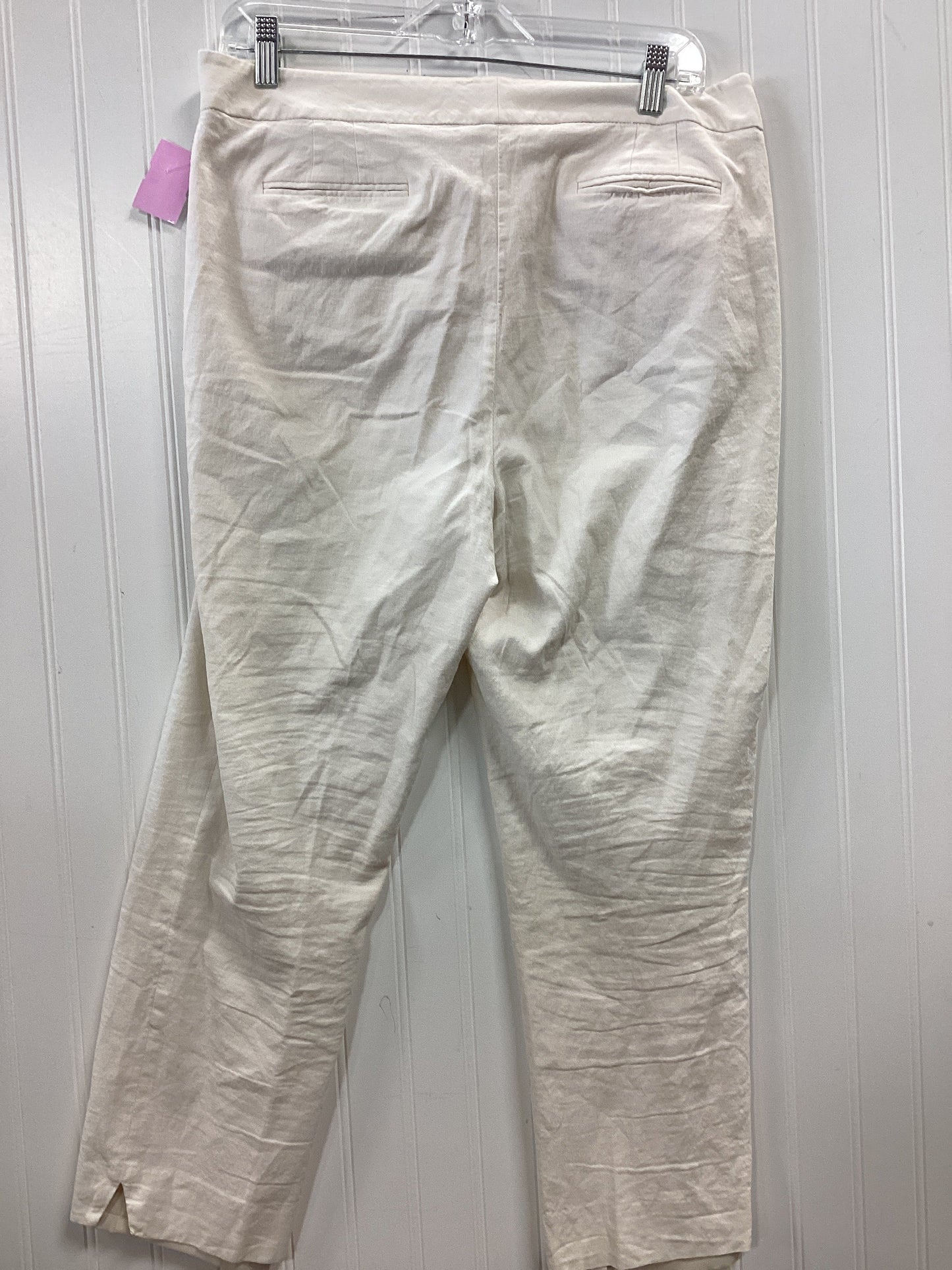 Pants Dress By Calvin Klein In Cream, Size:12