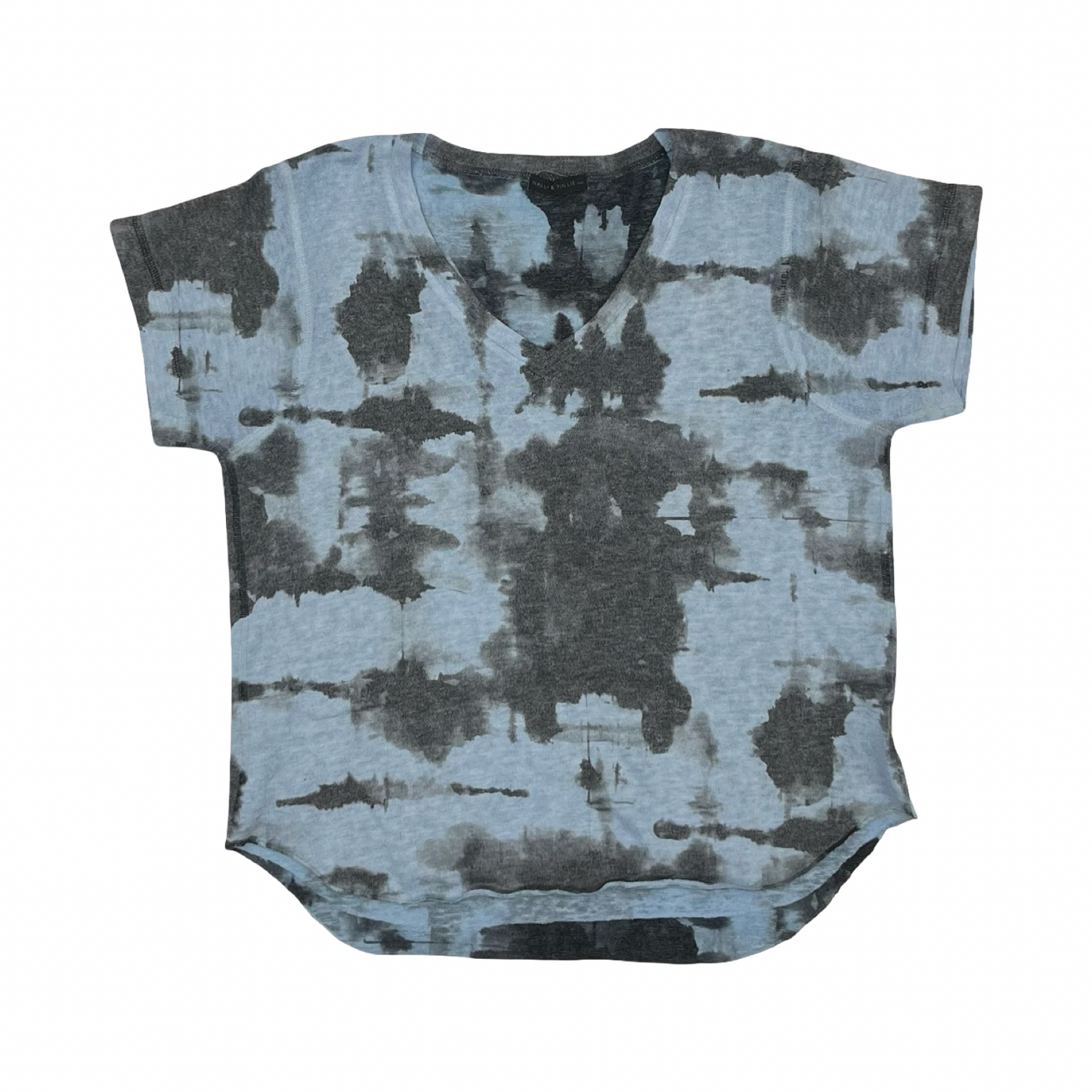 Top Ss By Nally And Millie In Blue & Grey, Size:Xlp