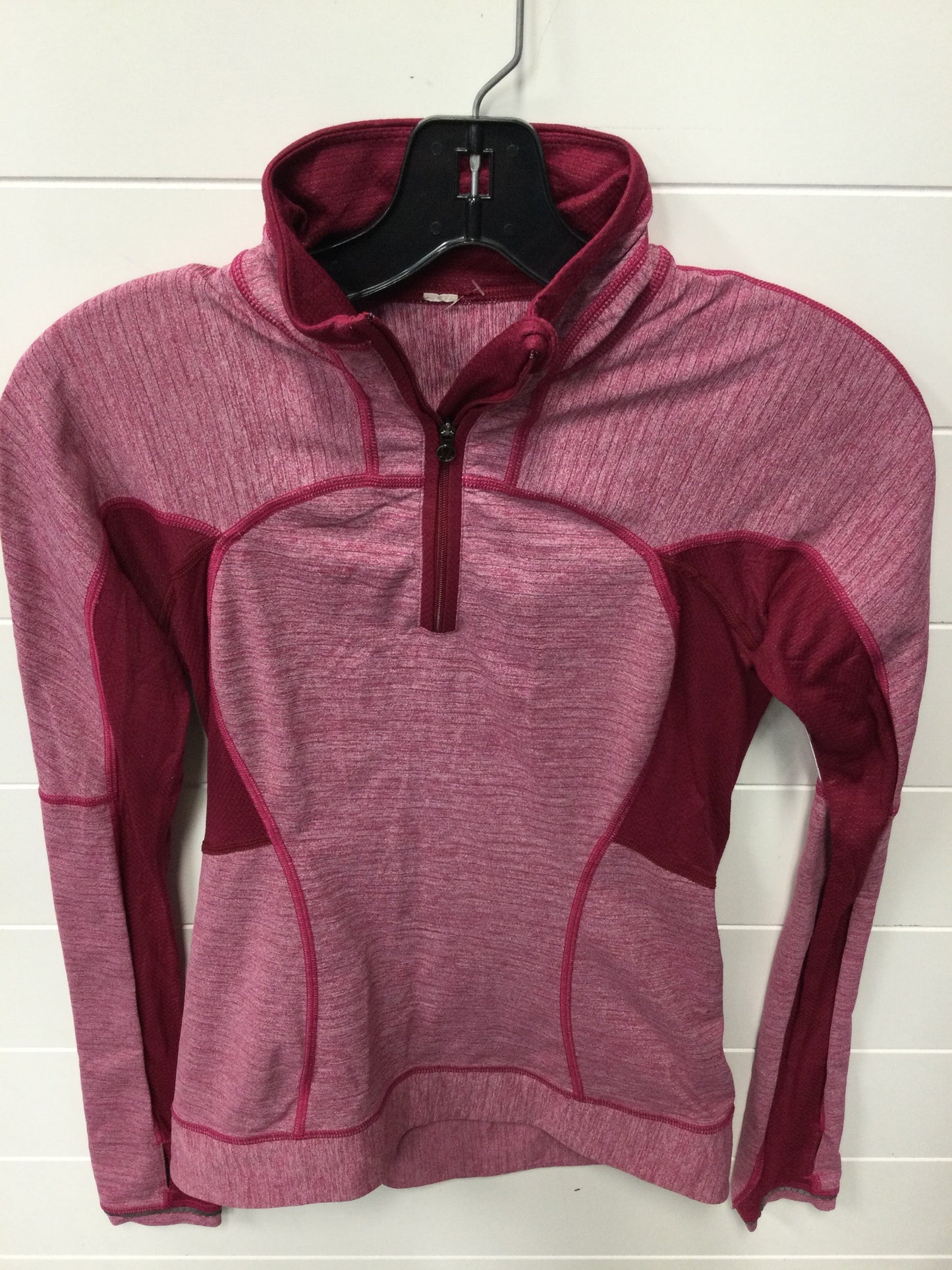 Athletic Top Ls Collar By Lululemon In Pink, Size:6