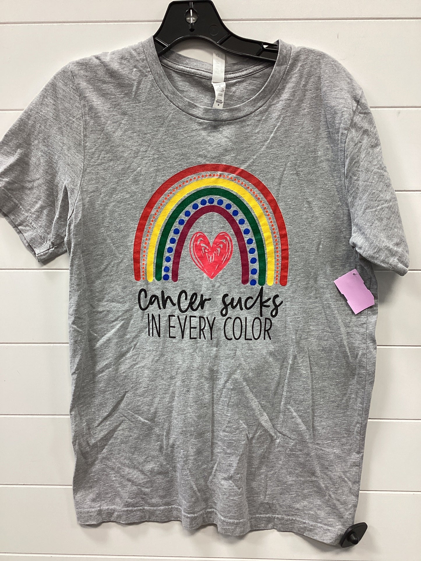 Top Ss By Bella + Canvas In Grey, Size:M