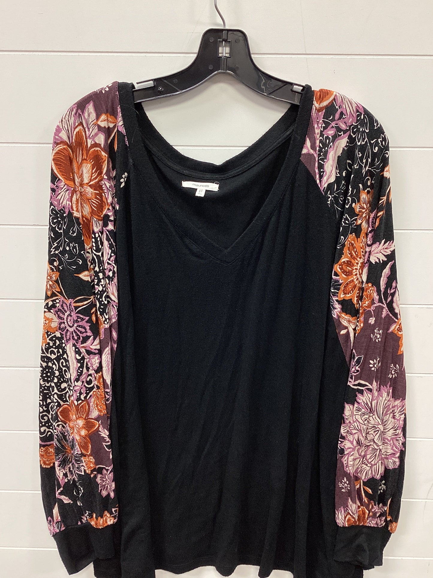 Top Ls By Maurices In Black, Size:4X